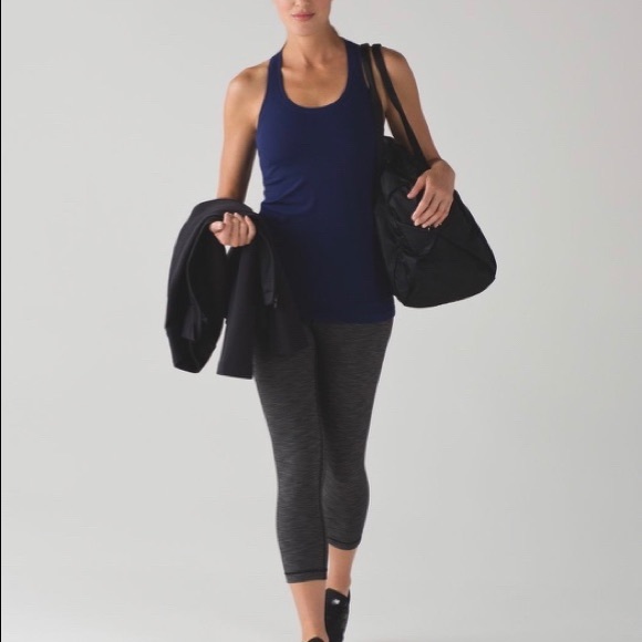 EUC LULULEMON COOL RACERBACK navy blueTANK TOP - Picture 5 of 8